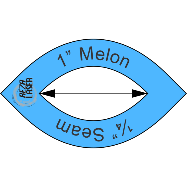 Melon 1 Inch - Acrylic Template - I SPY with 1/4 Inch Seam Allowance ...