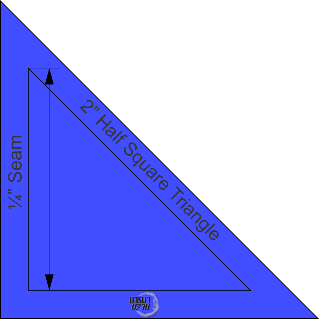 triangle-half-square-2-inch-acrylic-template-solid-with-1-4-inch