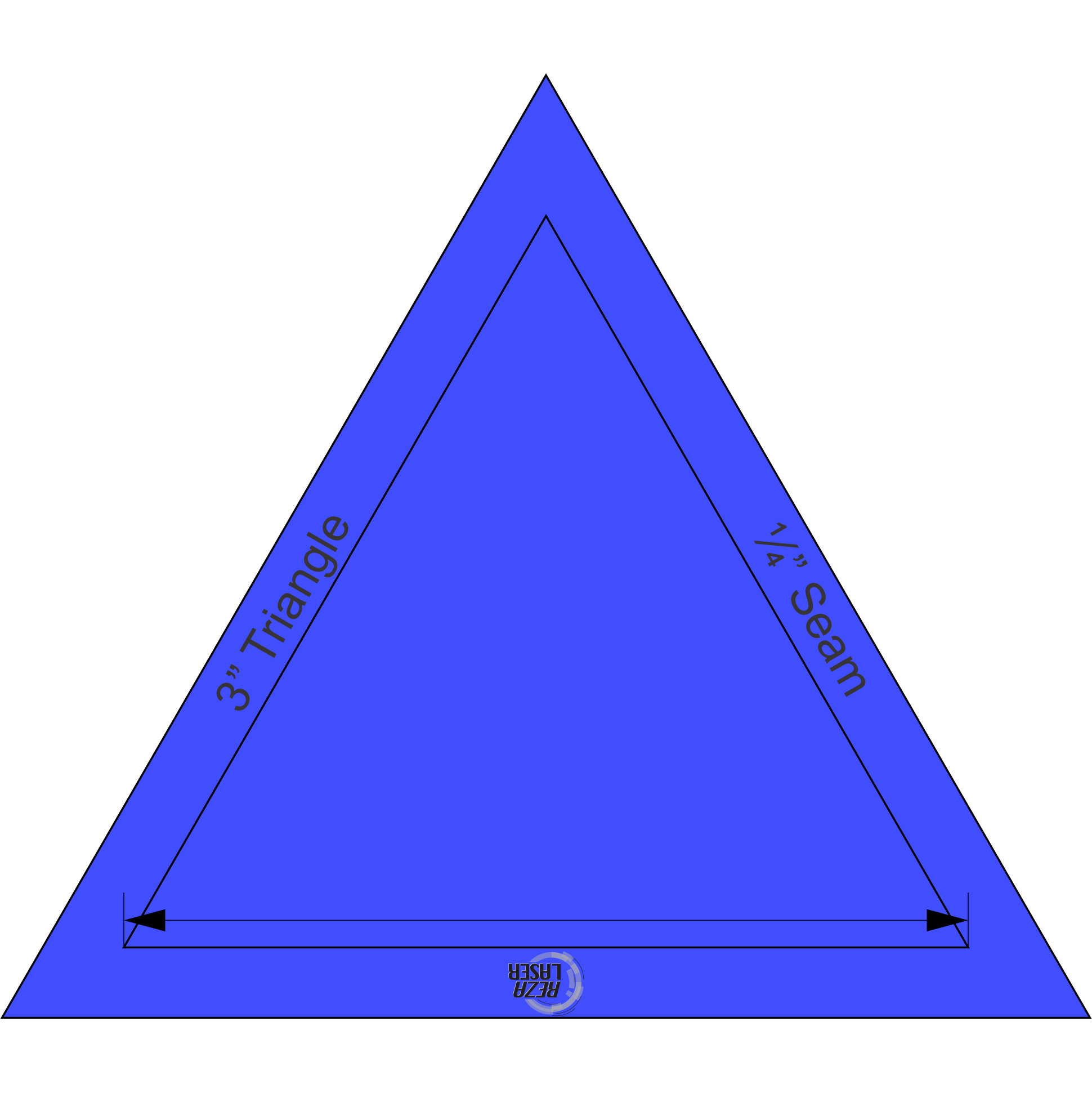 60 Degree Triangle Template 