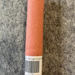 Felt Piece - Pure Wool - 30cm x 20cm - 84 Light Coral Pink