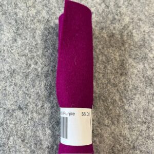 Felt Piece - Pure Wool - 30cm x 20cm - 30 Purple