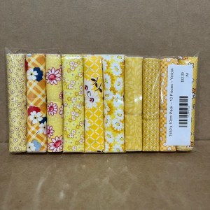 1930's 10cm Pack - 10 Pieces - Yellow