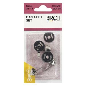 Bag Feet - Antique Silver