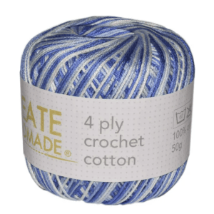 Crochet Cotton - BC5355 Varigated Blue