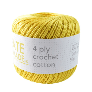 Crochet Cotton - BC186 Yellow