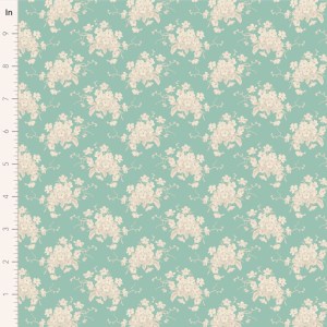Sunday Brunch by Tilda - 100581 - White Flower Teal