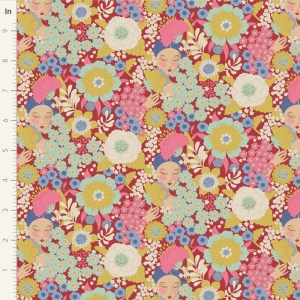 Wallflower by Tilda - 100606 - Wallflower Burgundy