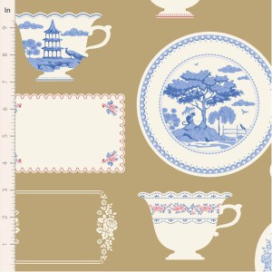 Tilda Something Blue - 110172 - Labels and Ornaments Ochre