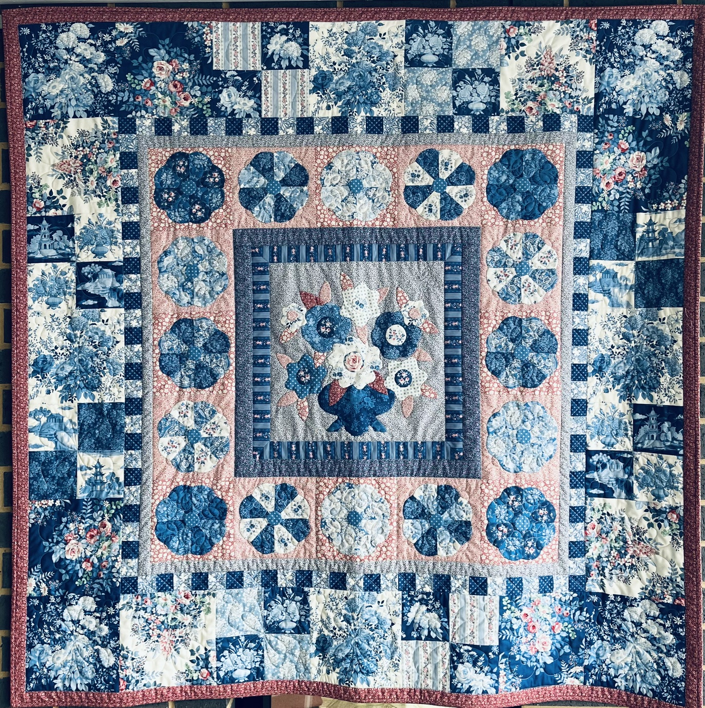 Blue Bouquet Pattern & Full Kit