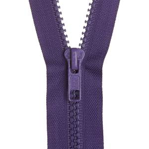 Chunky Fashion Open End Zip 51cm - 18 inch - Deep Purple 188