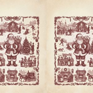 Toile Tidings Christmas Sack - DVC1222