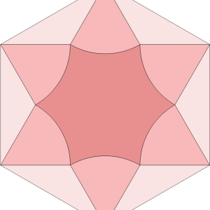 Six Point Star Template Set 10 Inch